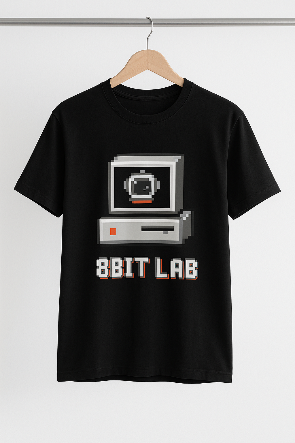 Camiseta 8bit preta